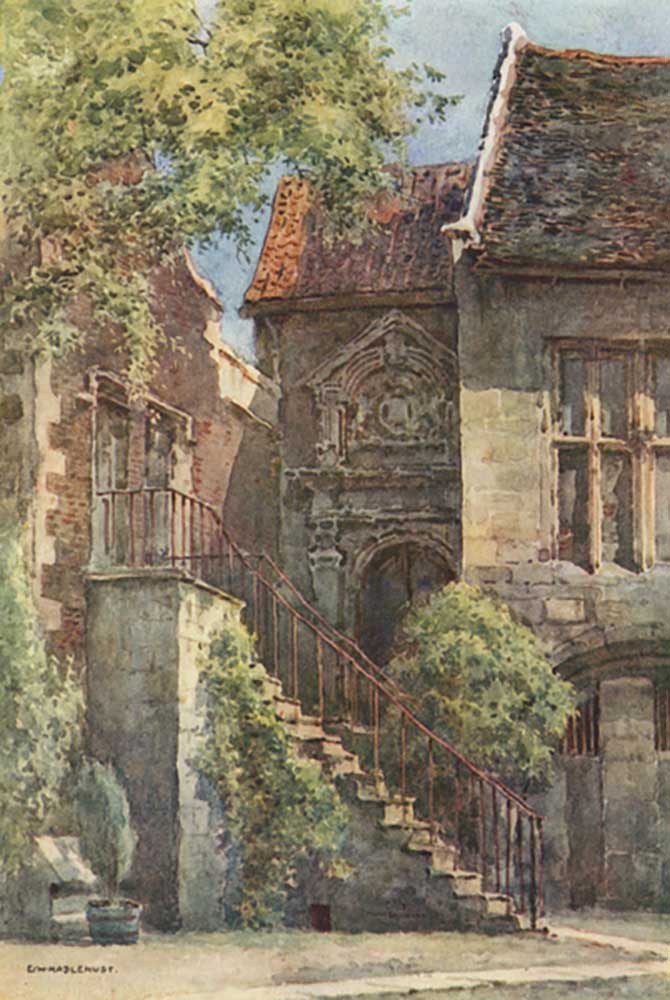 Entrance to the Banqueting Hall, Kings Manor from E.W. Haslehust