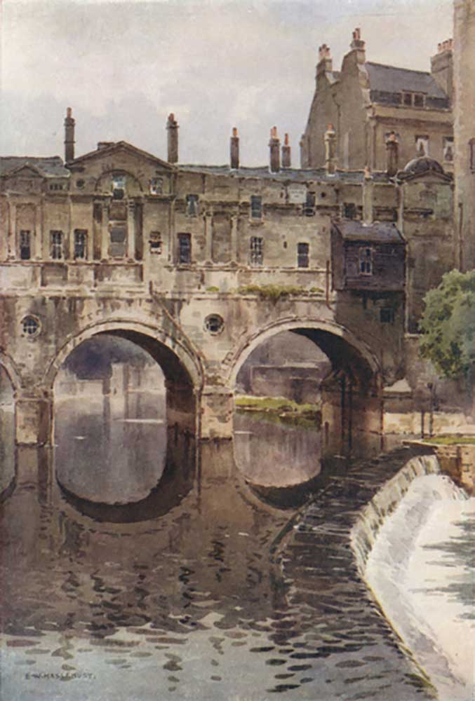 Pulteney Bridge, Bath from E.W. Haslehust