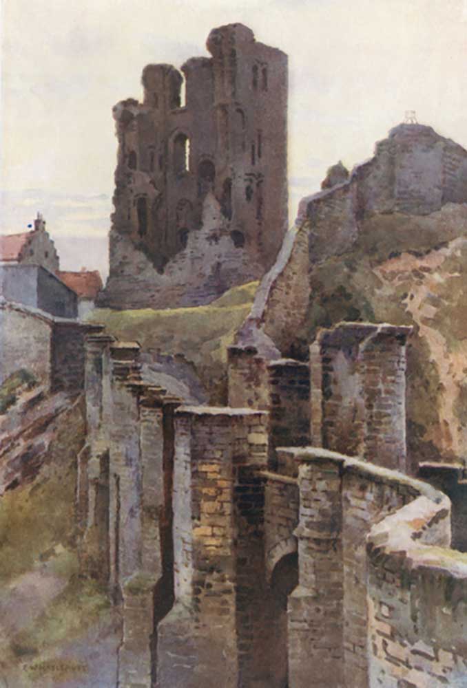 Scarborough Castle from E.W. Haslehust