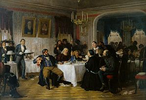 Banquet of the purchase team. from F. S Juravlev