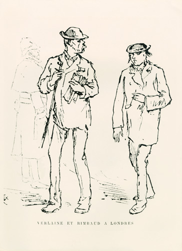Paul Verlaine and Arthur Rimbaud in London from Felix Elie Regamey