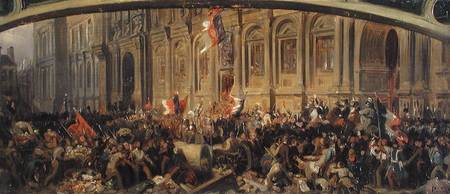 Alphonse de Lamartine (1790-1869) Rejecting the Red Flag at the Hotel-de-Ville, Paris from Felix Philippoteaux