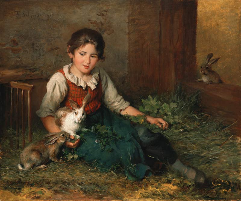 The rabbit friend from Felix Schlesinger