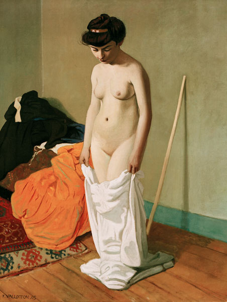 F.Vallotton / Standing Nude, Undressing from Felix Vallotton