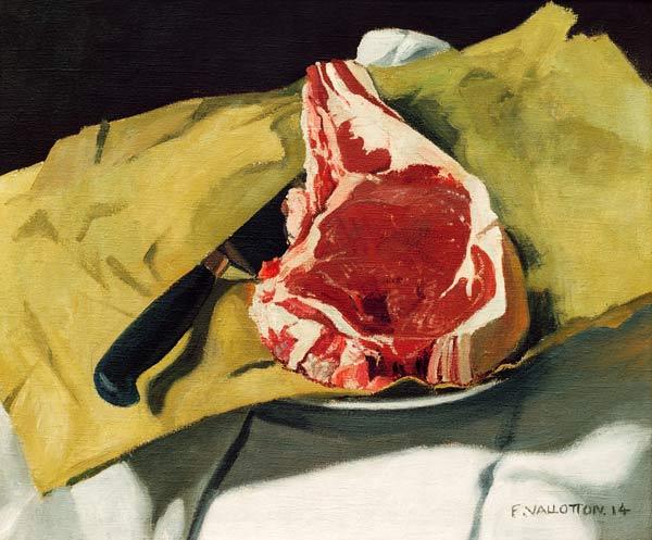 Vallotton / Still life: Entrecote / 1914