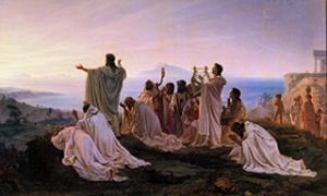 Hymnus to the setting Sun in Ancient Greece from Feodor Andrejeitsch Bronnikov