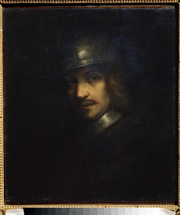 Portrait of a man with helmet from Ferdinand Bol