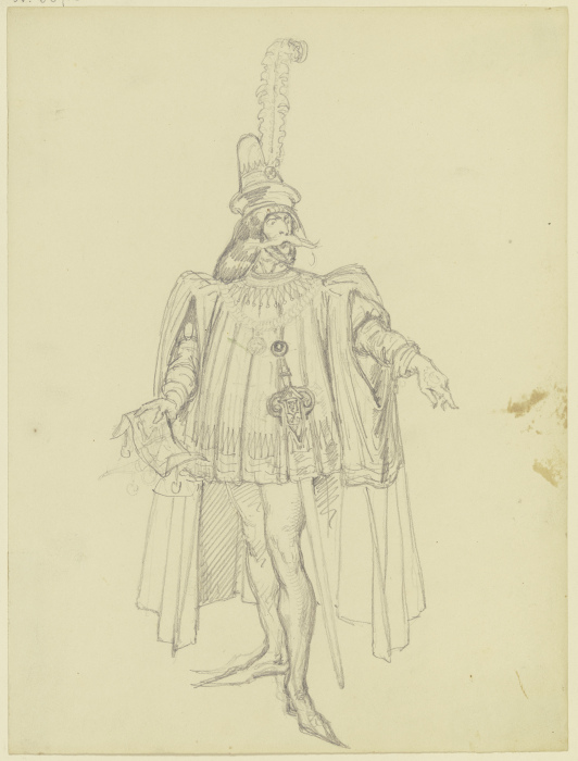 Kostümfigur, ein Pergament haltend from Ferdinand Fellner