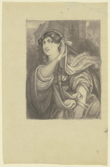 Weibliche Halbfigur (Entwurf für Almanachbilder) from Ferdinand Fellner