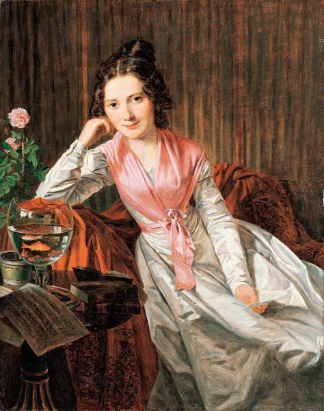 Die Schauspielerin Therese Krones (1801-1830) from Ferdinand Georg Waldmüller