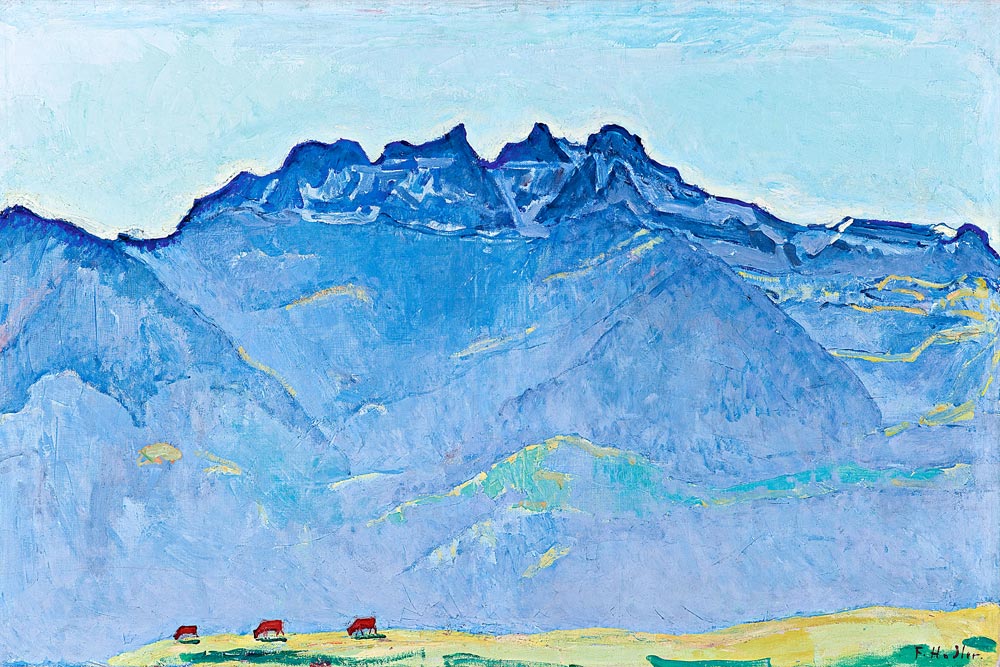 View of the Dents-du-Midi from Champéry from Ferdinand Hodler