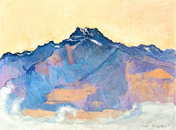 Dents du midi, view from Chesières from Ferdinand Hodler