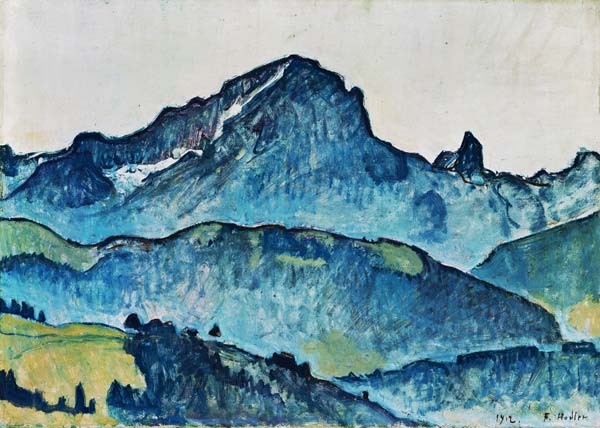 Le grand Muveran (Bernese Alps) from Ferdinand Hodler