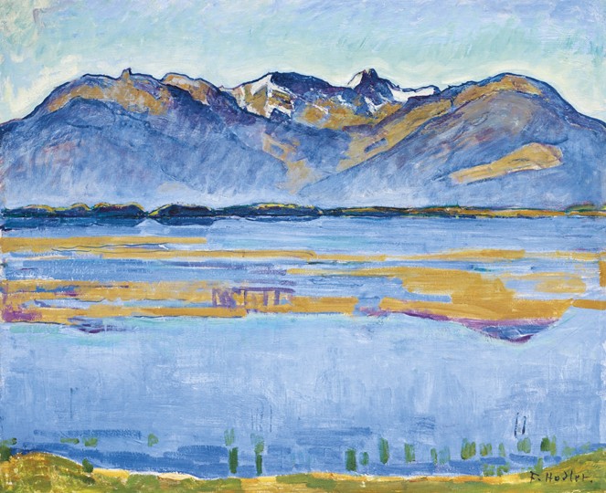 Montana landscape with Becs de Bosson and Vallon de Réchy from Ferdinand Hodler