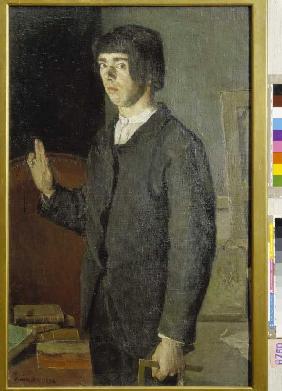 The studying (self-portrait)