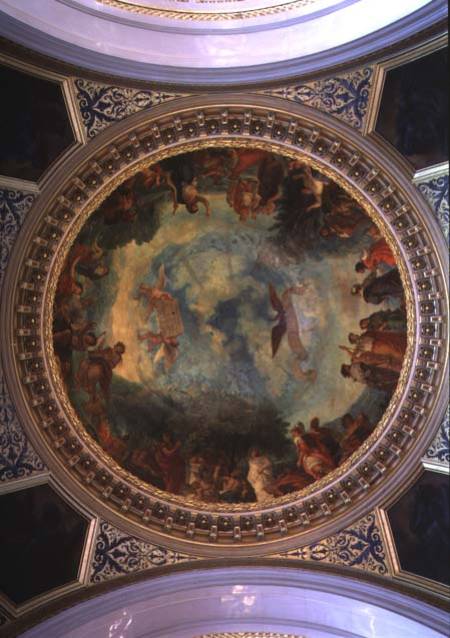 Aurora, ceiling painting possibly from the Library from Ferdinand Victor Eugène Delacroix