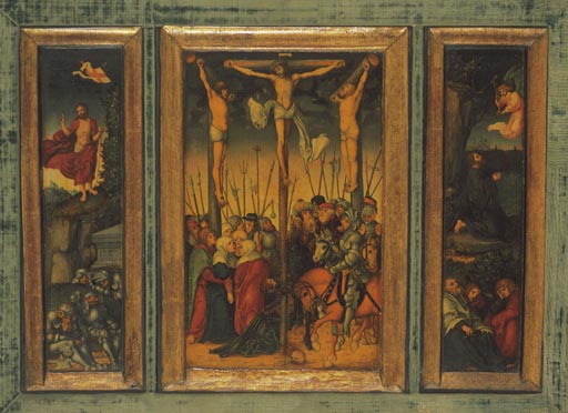 Kreuzigungs-Triptychon from Ferdinand Victor Eugène Delacroix
