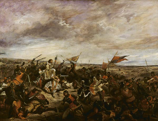 King John II 'the Good' (1319-64) of France at the Battle of Poitiers, 19th September 1356 from Ferdinand Victor Eugène Delacroix