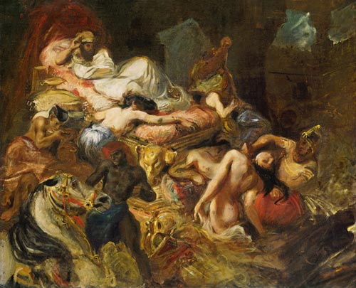 Study for The Death of Sardanapalus from Ferdinand Victor Eugène Delacroix