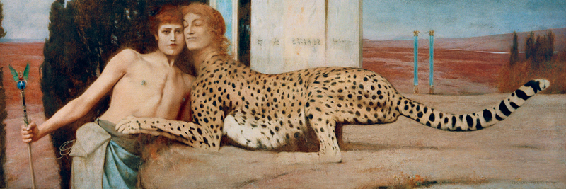 The sphinx (also: The art, or: The tenderness) from Fernand Khnopff