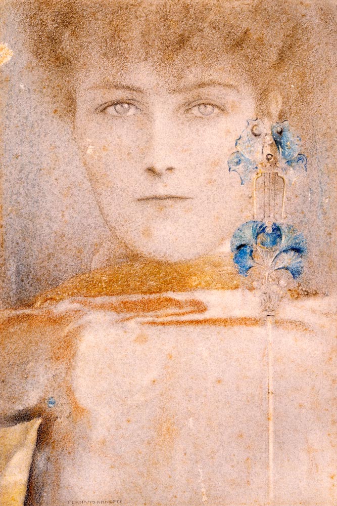 White mask from Fernand Khnopff