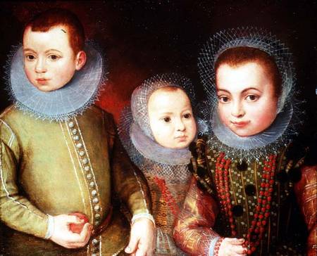 Portrait of Three Tudor Children from F.F.