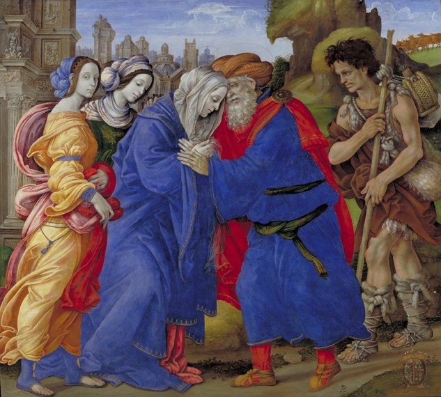Meeting of Saints Joachim and Anne at the Golden Gate from Filippino Lippi