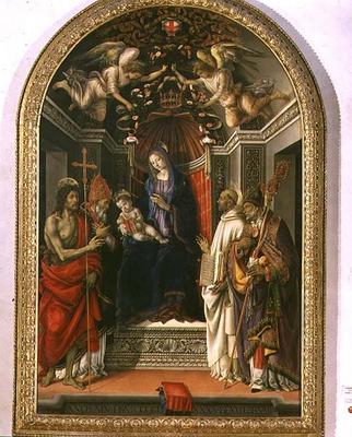 Madonna and Child with SS. John the Baptist, Victor, Bernard and Zenobius, known as the Madonna of t from Filippino Lippi