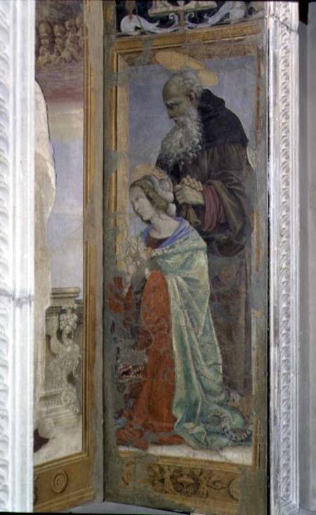 SS. Anthony and Lucy, detail from the tabernacle of the Canto al Mercatale from Filippino Lippi
