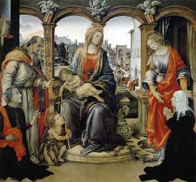 Nerli Altarpiece: Madonna and Child with the young St. John the Baptist, St. Martin, St. Catherine a