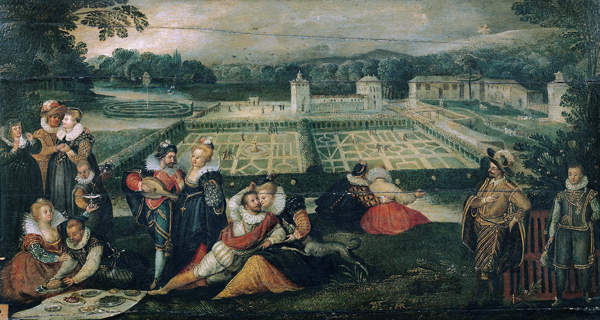 A Picnic in a Park from Flemish School