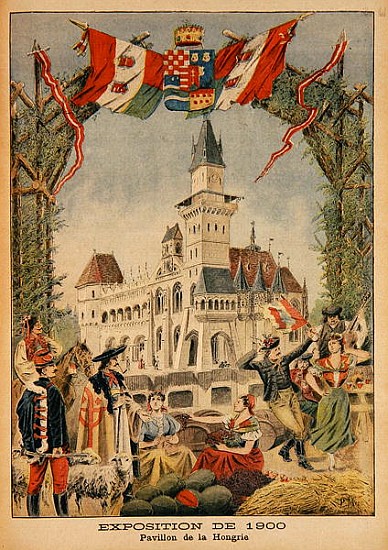 The Hungarian Pavilion at the Universal Exhibition of 1900, Paris, illustration from ''Le Petit Jour from Fortune Louis Meaulle