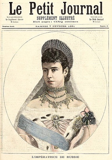 Empress of Russia, from ''Le Petit Journal'', 7th February 1891 from Fortune Louis Meaulle