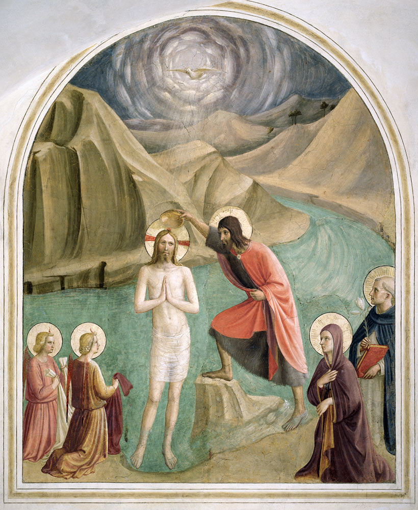The Baptism of Christ from Fra Beato Angelico
