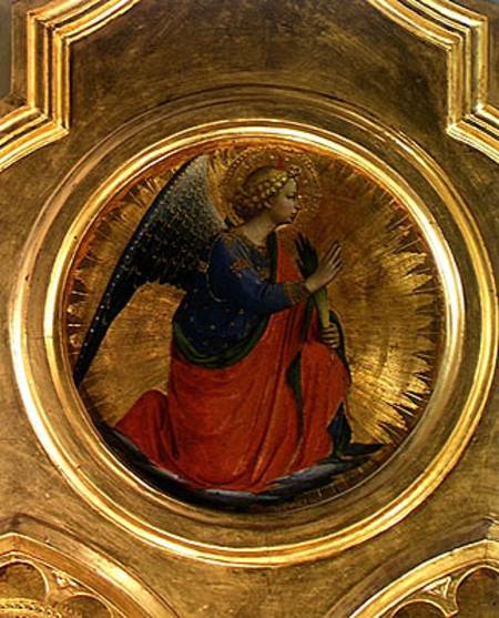 The Angel of the Annunciation from the altarpiece from the Chapel of San Niccolo dei Guidalotti in t from Fra Beato Angelico