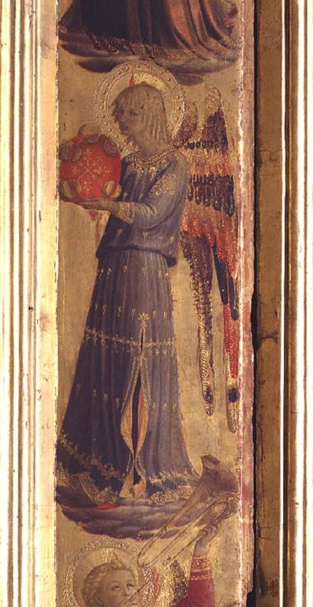 Angel playing a Tambourine, detail from the Linaivoli Triptych from Fra Beato Angelico