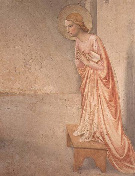 The Annunciation, detail of the Virgin from Fra Beato Angelico