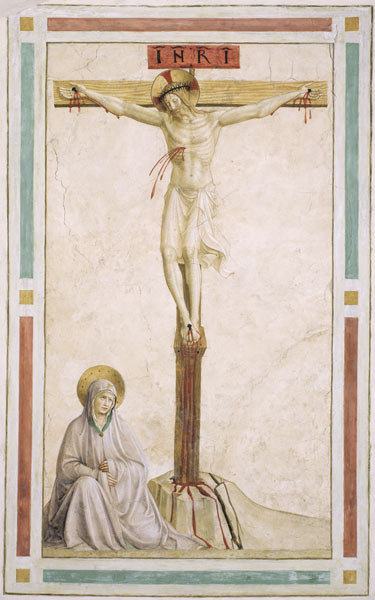 Crucifixion, from cell 22 from Fra Beato Angelico