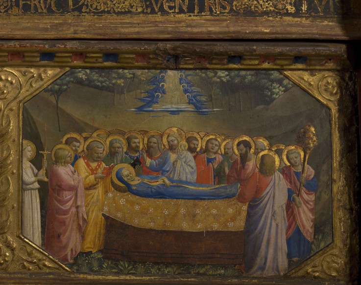 The Death of the Virgin (The Annunciation retable with 5 Predella scenes) from Fra Beato Angelico
