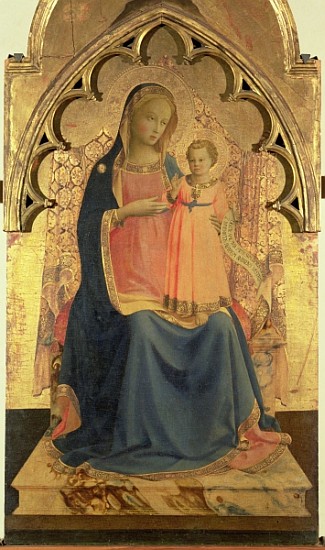 Madonna and Child, central panel of a triptych from Fra Beato Angelico