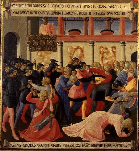 The Massacre of the Innocents, detail from panel one of the Silver Treasury of Santissima Annunziata from Fra Beato Angelico