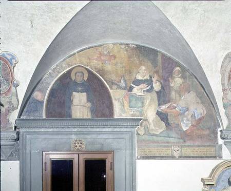 The Miraculous Discovery of the Key to the Belt of St. Antoninus, lunette from Fra Beato Angelico