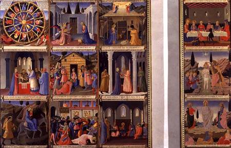 Scenes from the Life of Christ, panels one and two from the Silver Treasury of Santissima Annunziata from Fra Beato Angelico