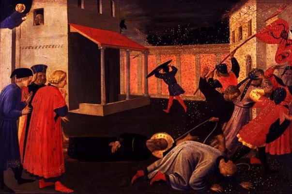 The Martyrdom of St. Mark, predella from the Linaiuoli Triptych, 1433 (tempera on panel) from Fra Beato Angelico