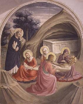 Lamentation over the Body of Christ, with St. Dominic