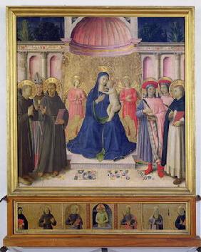 The Bosco ai Frati Altarpiece: The Virgin and Child enthroned with two angels between SS. Anthony of