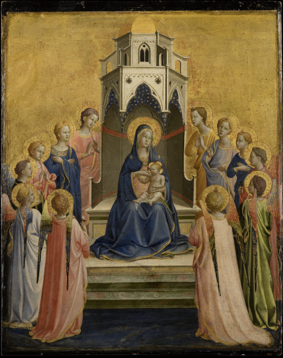 Madonna and Child Enthroned and Twelve Angels from Fra Beato Angelico