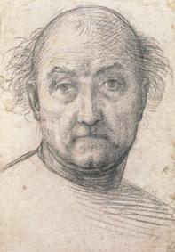 Head study of a man (probably self-portrait)