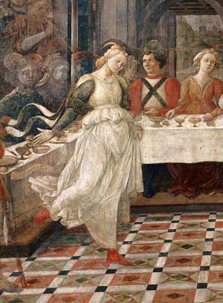 Salome dancing at the Feast of Herod, detail of the fresco cycle of the Lives of the SS. Stephen and from Fra Filippo Lippi