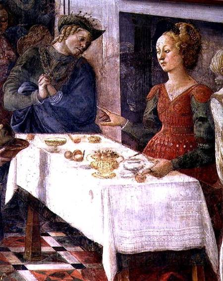 The Feast of Herod; detail depicting Herodius from the fresco cycle The Lives of SS. Stephen and Joh from Fra Filippo Lippi